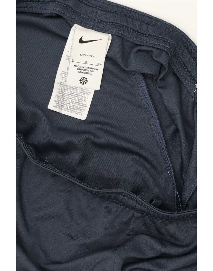 Pantaloncini sportivi Nike Dri Fit da uomo piccoli in poliestere color block blu navy