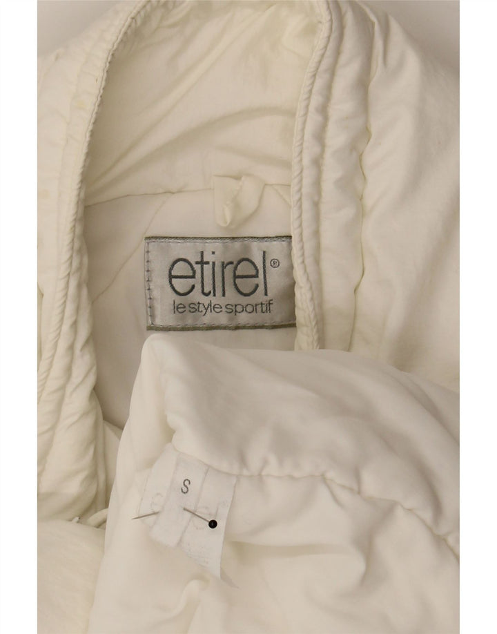 ETIREL Womens Oversized Windbreaker Jacket UK 10 Small White Colourblock Vintage Etirel and Second-Hand Etirel from Messina Hembry 