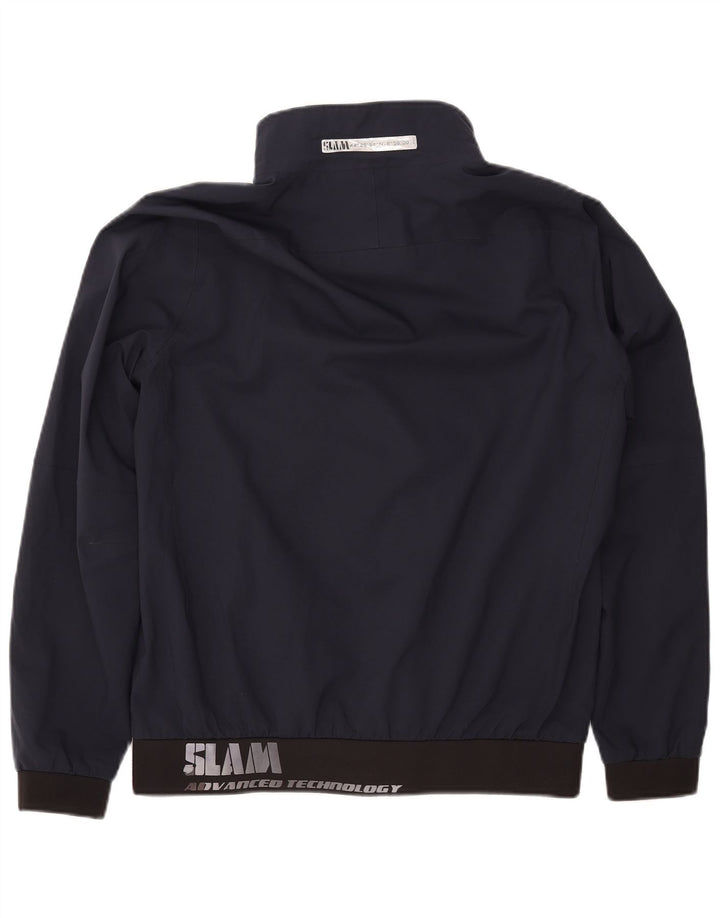 Giacca bomber grafica da uomo SLAM UK 40 grande poliestere blu navy