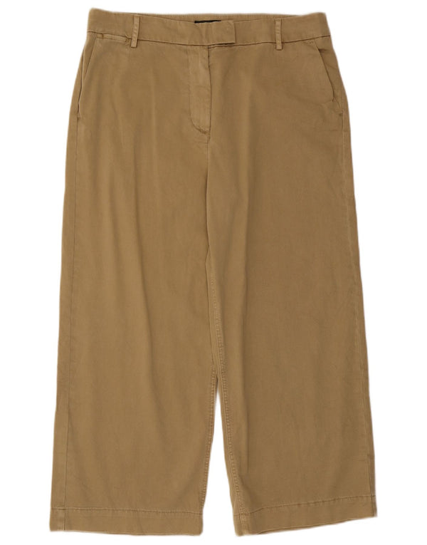 Pantaloni casual dritti corti da donna J. Crew US 12 Large W34 L24 Beige