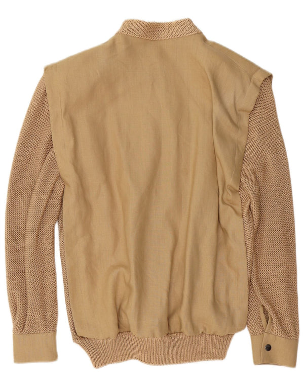 Giubbotto bomber vintage da donna UK 16 grande beige