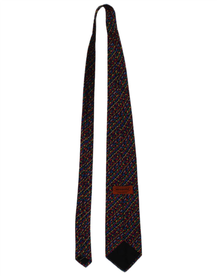 Missoni Cravatta da uomo Taglia unica L55 Designer geometrico multicolore