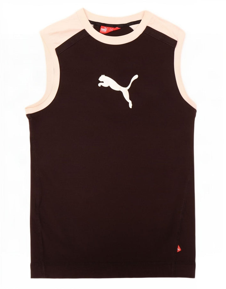Canotta grafica da uomo Puma, cotone color block medio nero