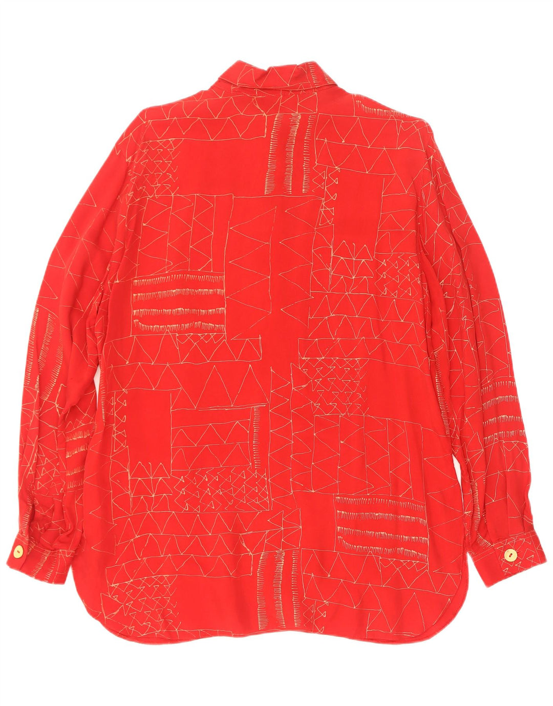 Camicetta da donna Divina EU 38 Cupro geometrico rosso medio
