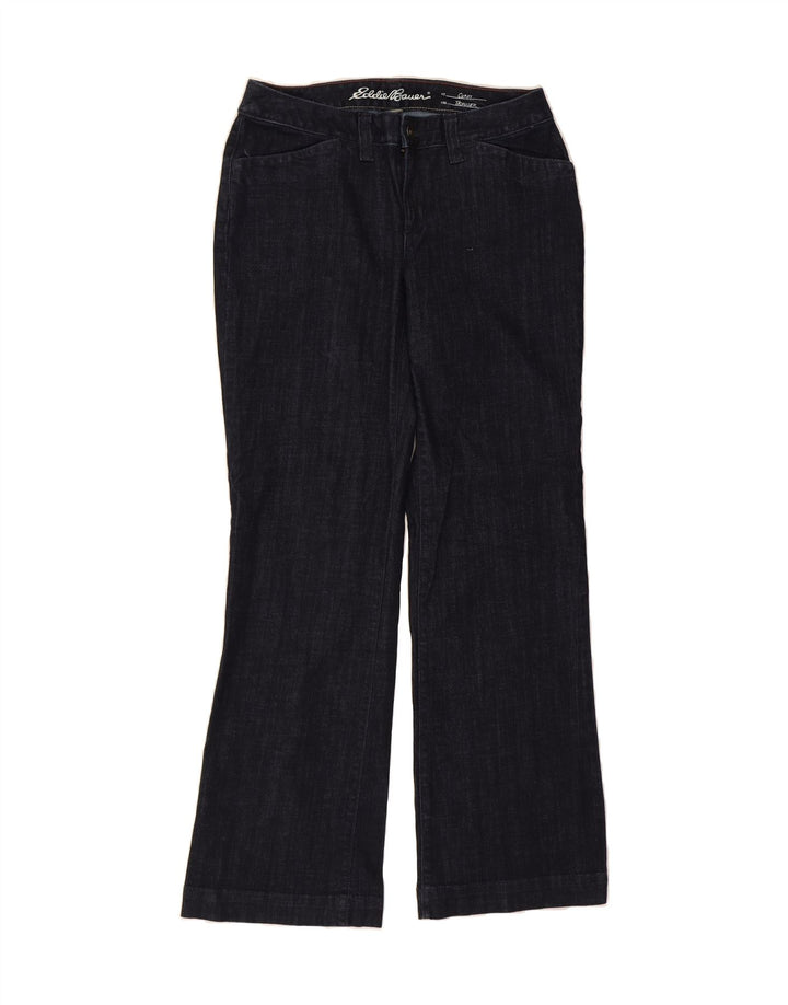 EDDIE BAUER Womens Curvy Bootcut Jeans US 8 Medium W30 L32 Navy Blue Vintage Eddie Bauer and Second-Hand Eddie Bauer from Messina Hembry 