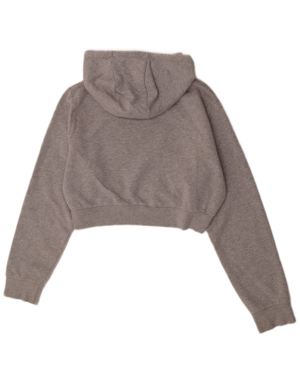 Maglione corto con cappuccio da donna Ellesse UK 12 Cotone screziato grigio medio