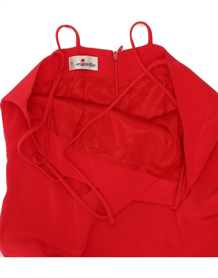 ELINETTE Womens Bodycon Dress EU 36 Small Red Vintage Elinette and Second-Hand Elinette from Messina Hembry 