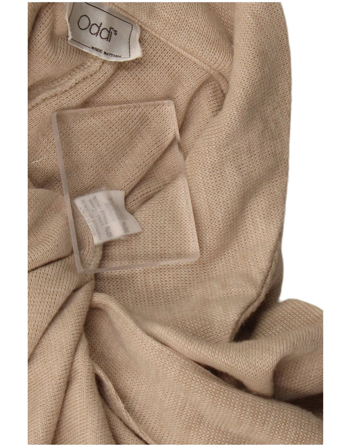 Maglione cardigan poncho da donna VINTAGE taglia unica lana beige