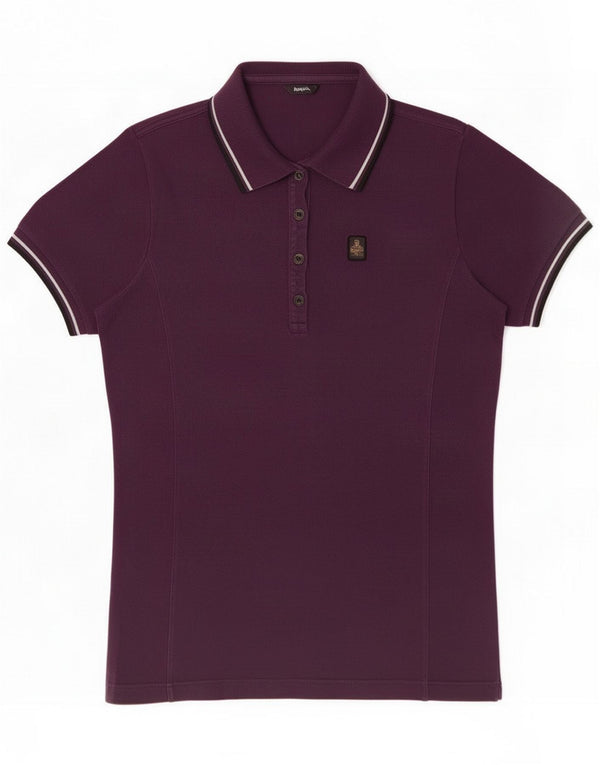 Refrigiwear Polo da donna UK 18 XL a righe viola