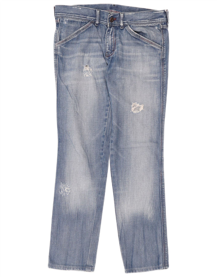 Jeans slim invecchiati da donna Diesel W30 L29 cotone blu