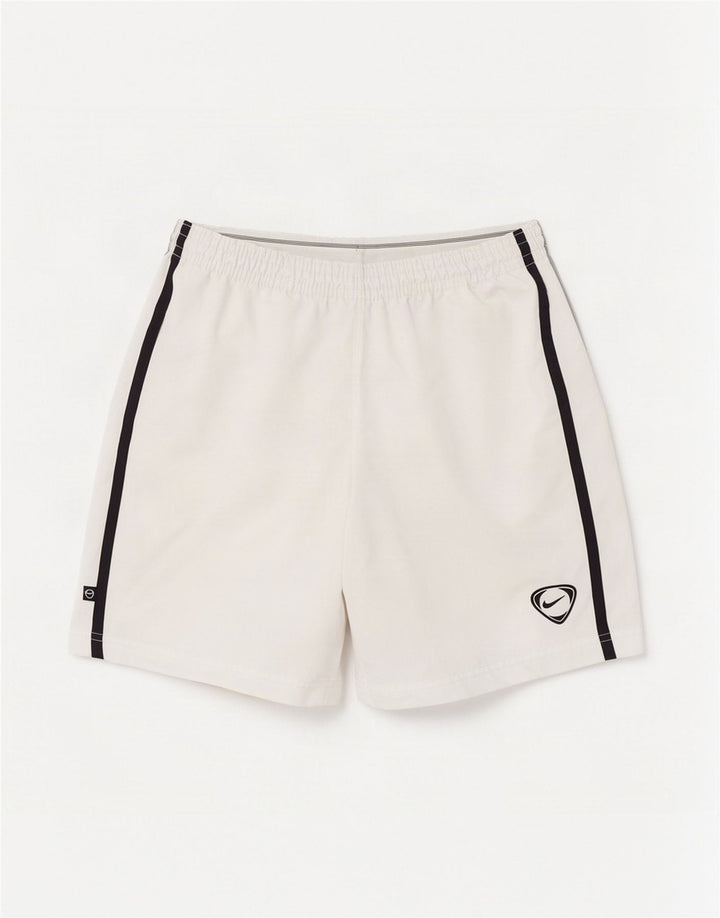 Pantaloncini sportivi da uomo Nike UK 31/33 Poliestere bianco medio
