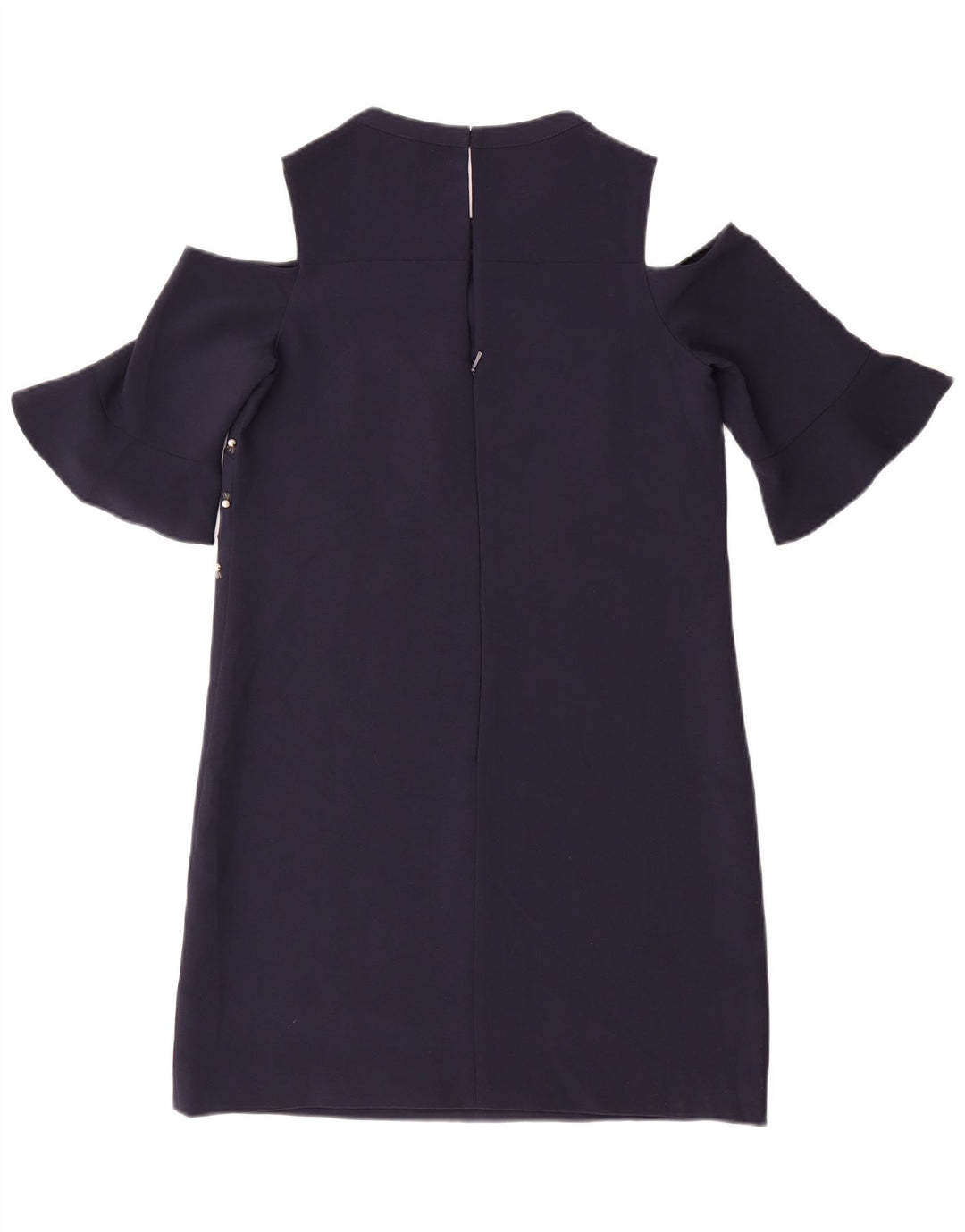 Abito da donna con spalle scoperte Whistles UK 10 Piccolo poliestere blu navy