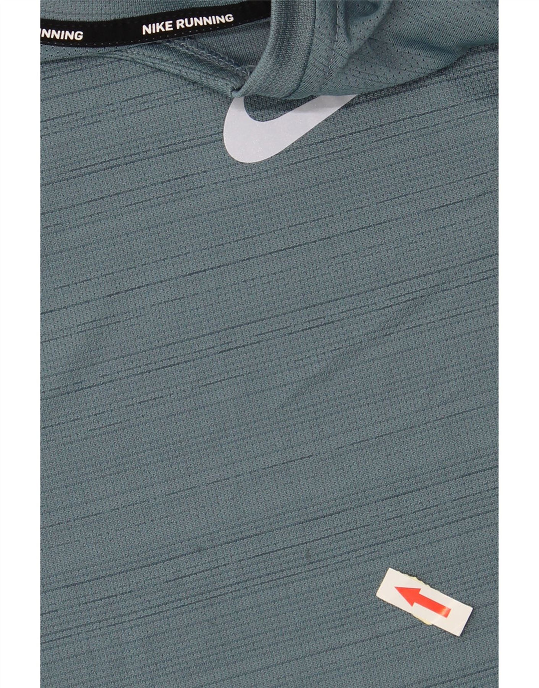NIKE Top Dri Fit da uomo a maniche lunghe in poliestere gessato blu medio