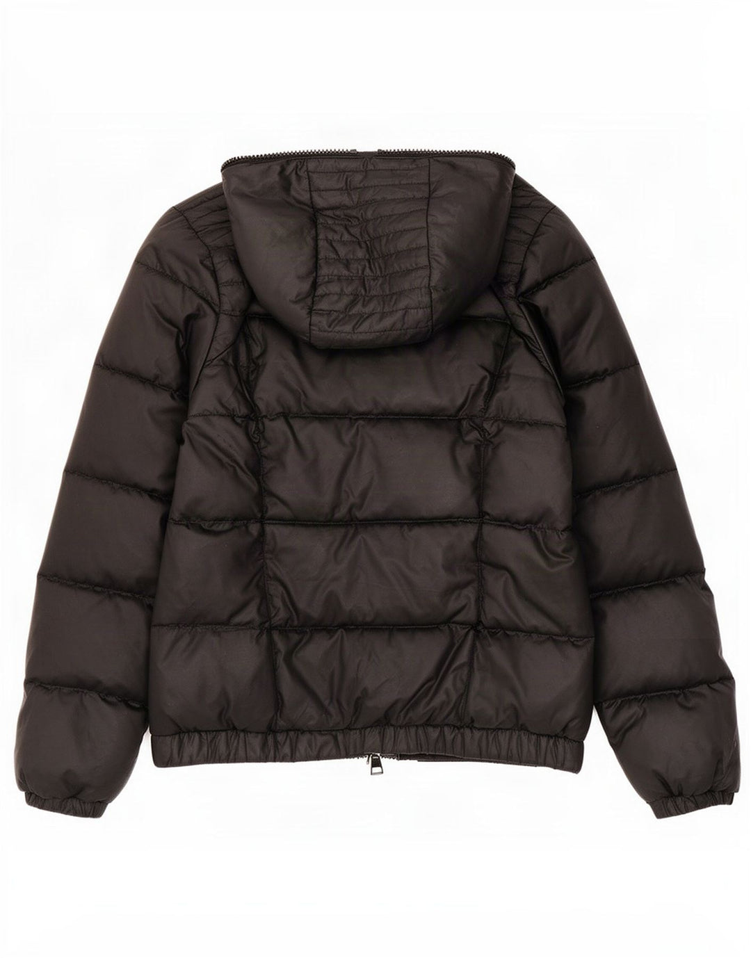 Giacca imbottita con cappuccio da donna Adidas UK 12/14 Medium Nero Poliestere