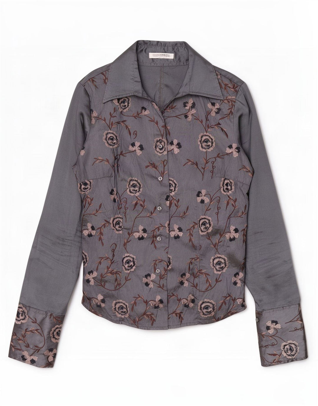 Camicetta da donna Naracamicie UK 12 Poliestere floreale grigio medio