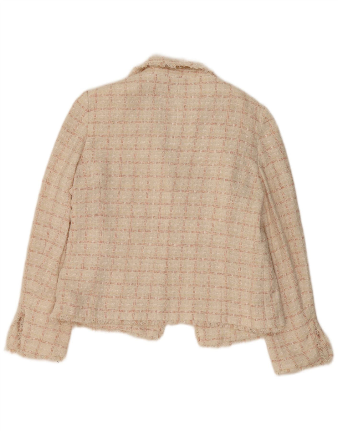 Giacca blazer da donna Marks & Spencer vestibilità standard UK 16 grande quadretto rosa