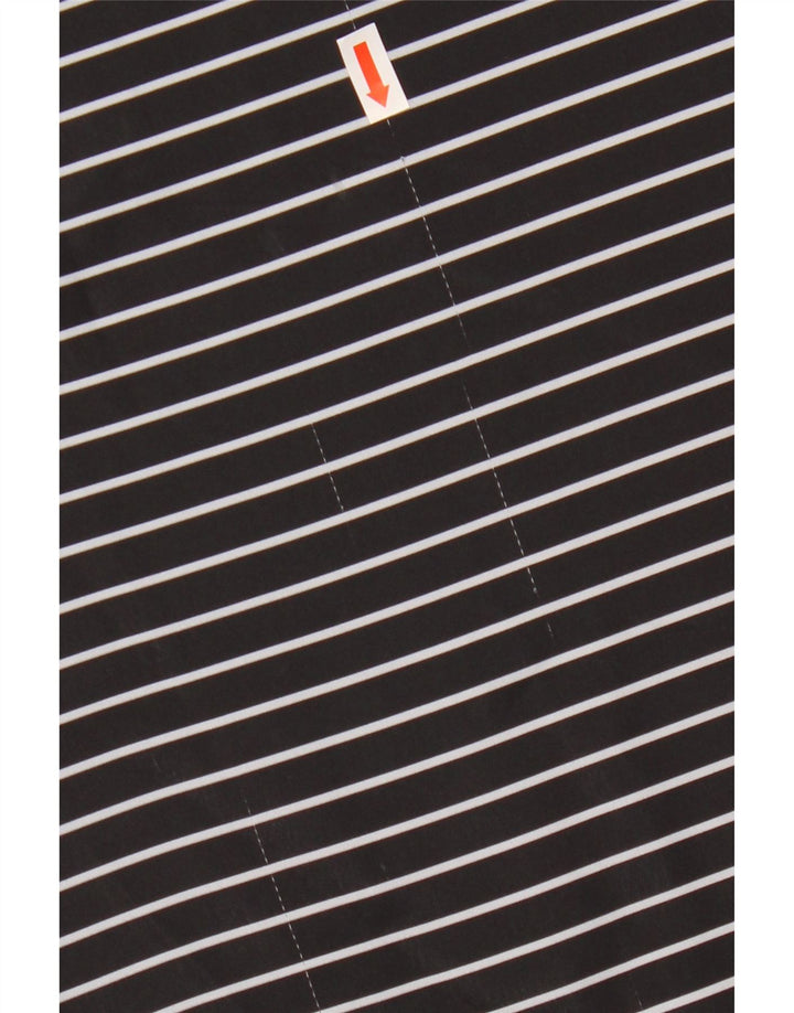 T-shirt corta oversize da donna ADIDAS UK 8 piccola gessata nera