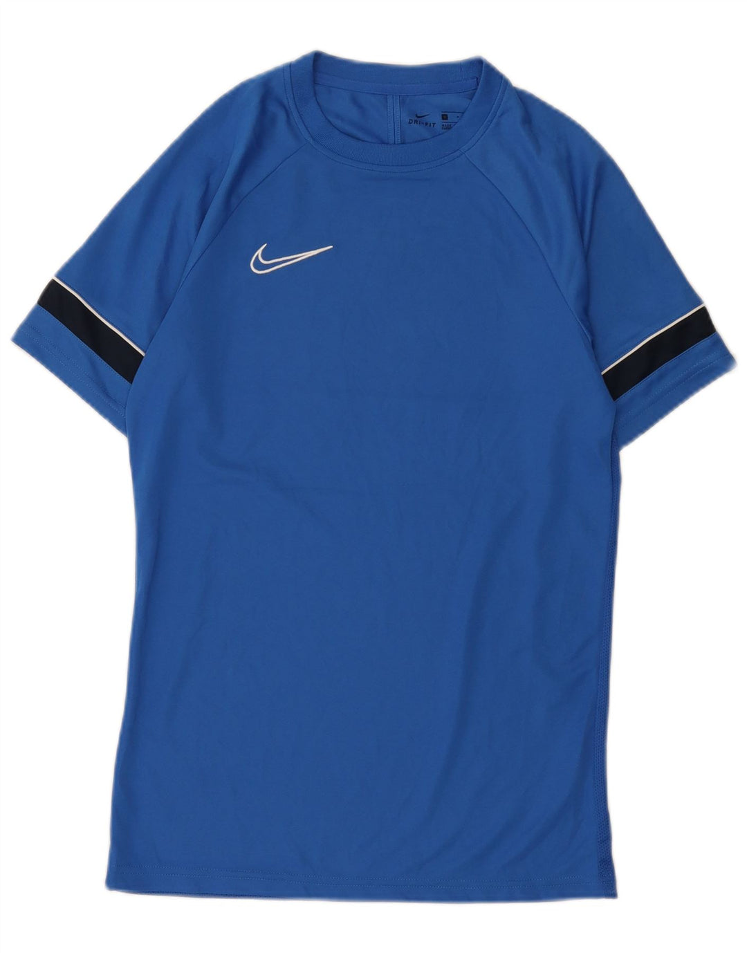 NIKE T-shirt da uomo Dri Fit Top Small Blu in poliestere color block