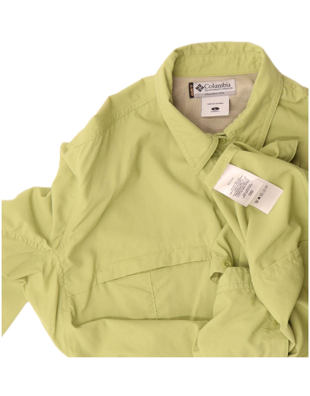 Camicia da donna Columbia UK 16 grande nylon verde