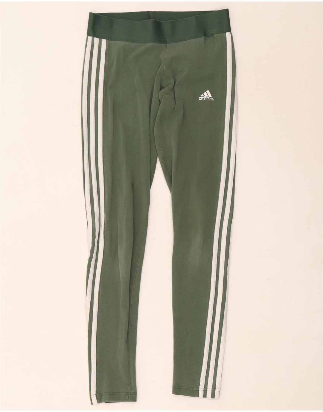 Leggings Adidas da donna UK 8/10 piccolo cotone verde