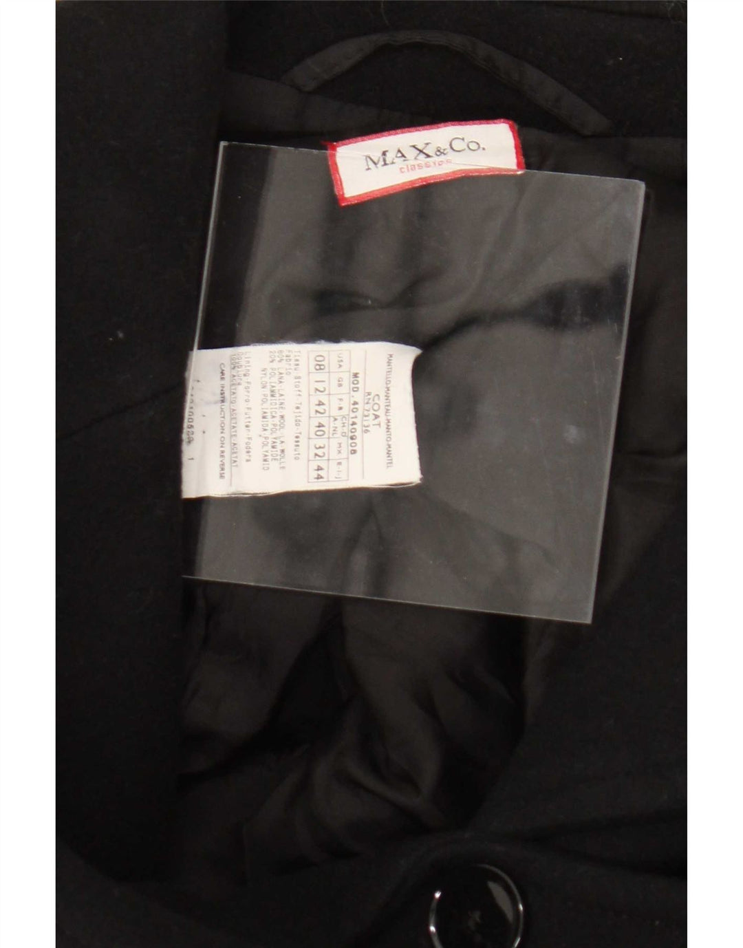 Cappotto da donna Max & Co. UK 12 Lana nera media