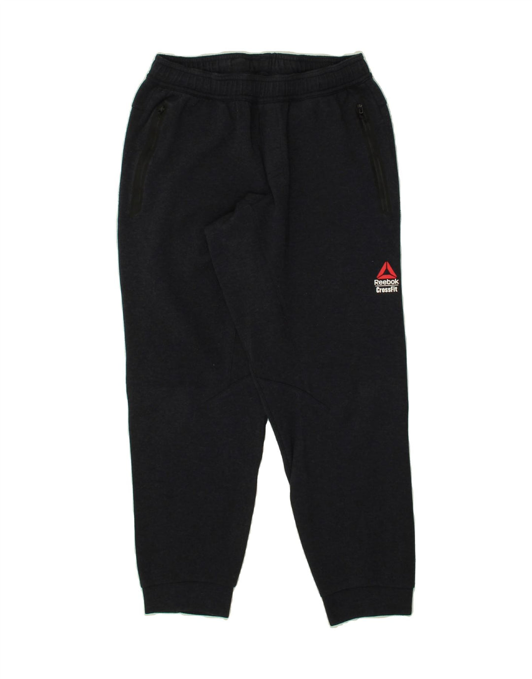 REEBOK Mens Tracksuit Trousers Joggers Small Navy Blue Cotton | Vintage Reebok | Thrift | Second-Hand Reebok | Used Clothing | Messina Hembry 
