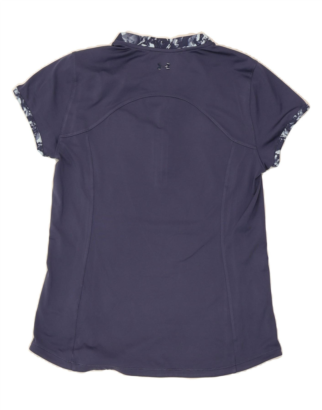 UNDER ARMOUR Womens Heat Gear T-Shirt Top UK 12 Medium Navy Blue Polyester Vintage Under Armour and Second-Hand Under Armour from Messina Hembry 