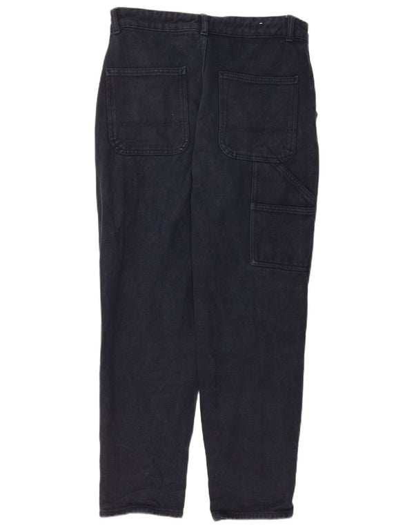Jeans dritti cargo da uomo Zara EU 38 Small W30 L30 cotone blu navy