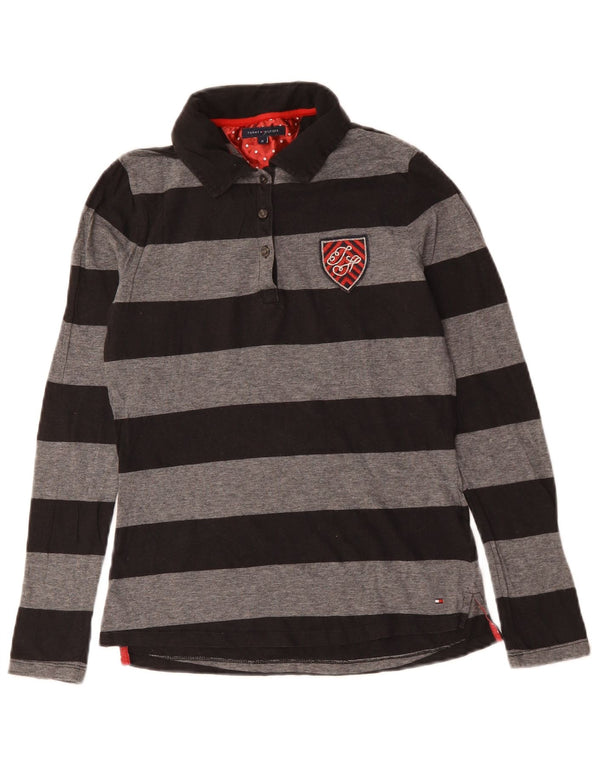 Polo da rugby per bambina Tommy Hilfiger 13-14 anni a righe medie nere