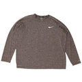 Top Nike Dri Fit da uomo a maniche lunghe XL grigio screziato