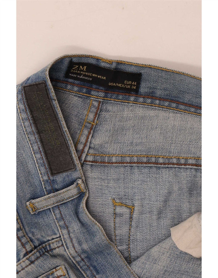 Jeans slim uomo Zara W34 L33 Blu