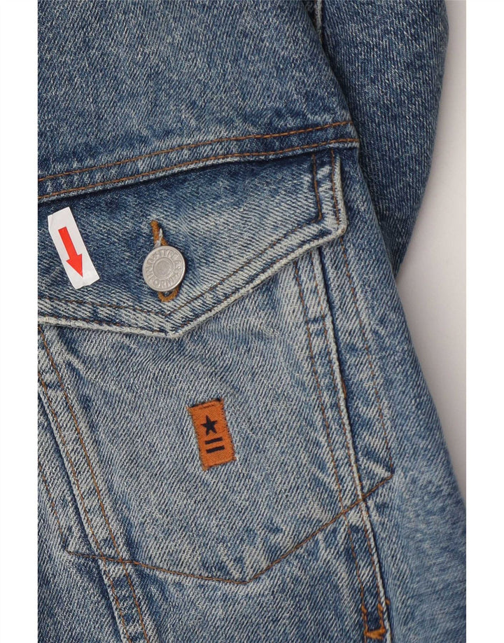 Giacca di jeans da uomo uniforme UK 38 Cotone blu medio