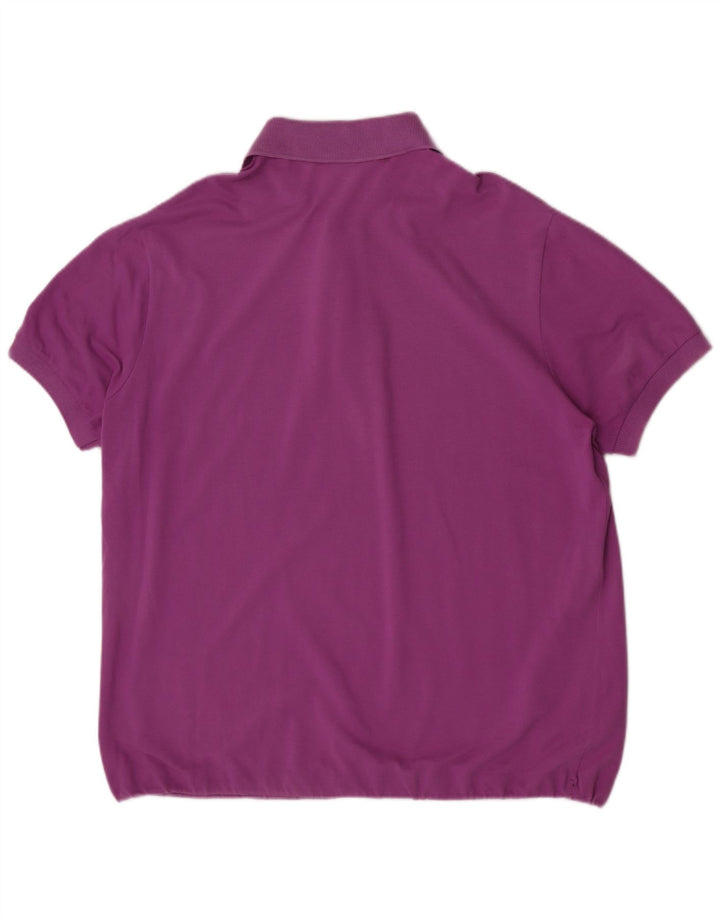 Polo da uomo Lacoste taglia 7 2XL cotone viola