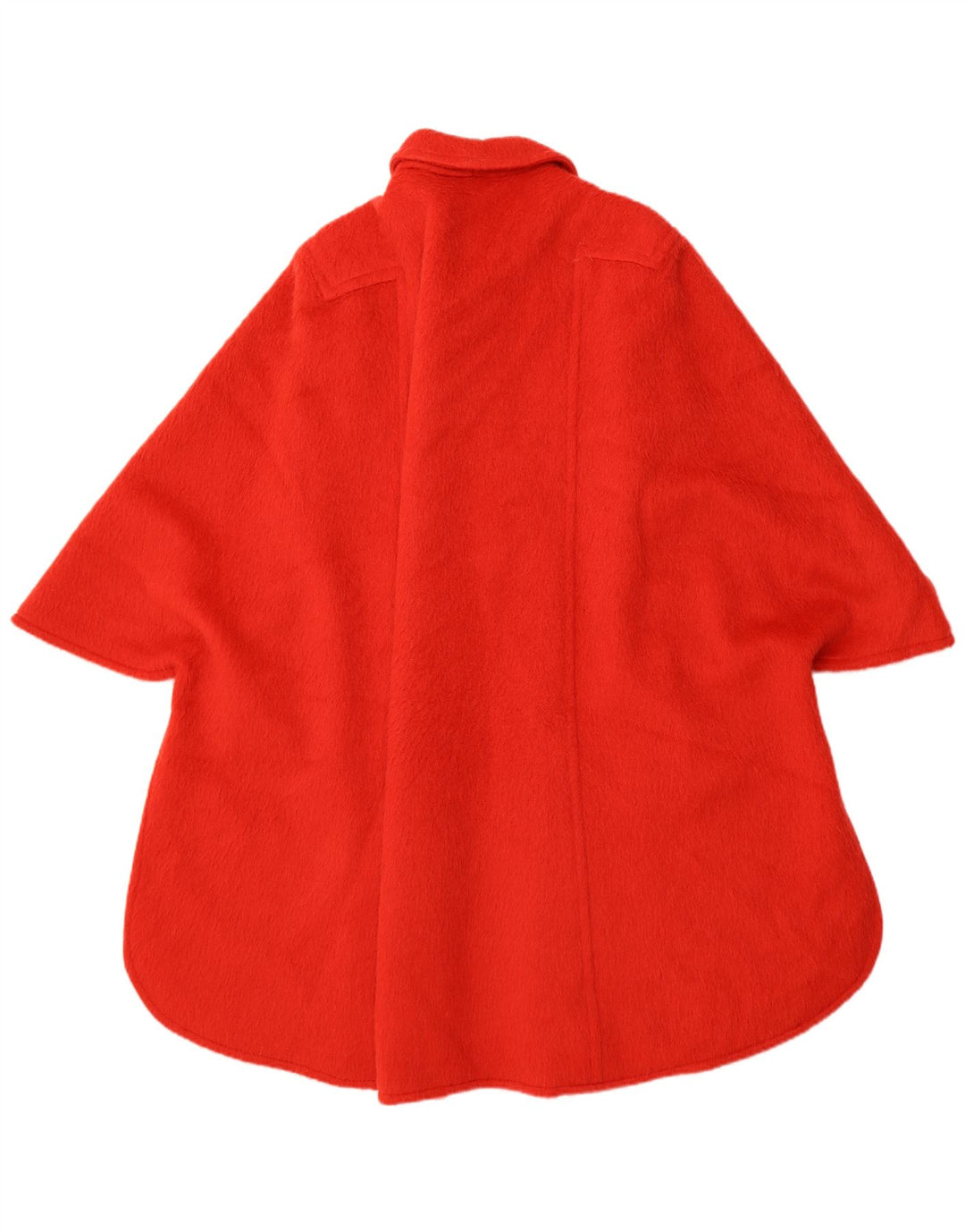 Cappotto poncho vintage da donna, taglia unica, rosso