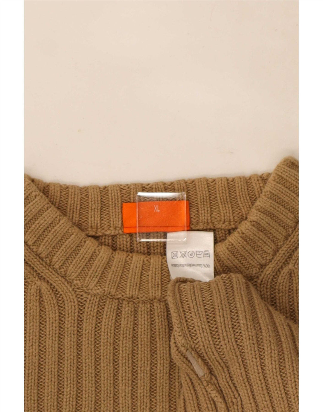 Maglione girocollo da uomo Gin Tonic XL in cotone beige