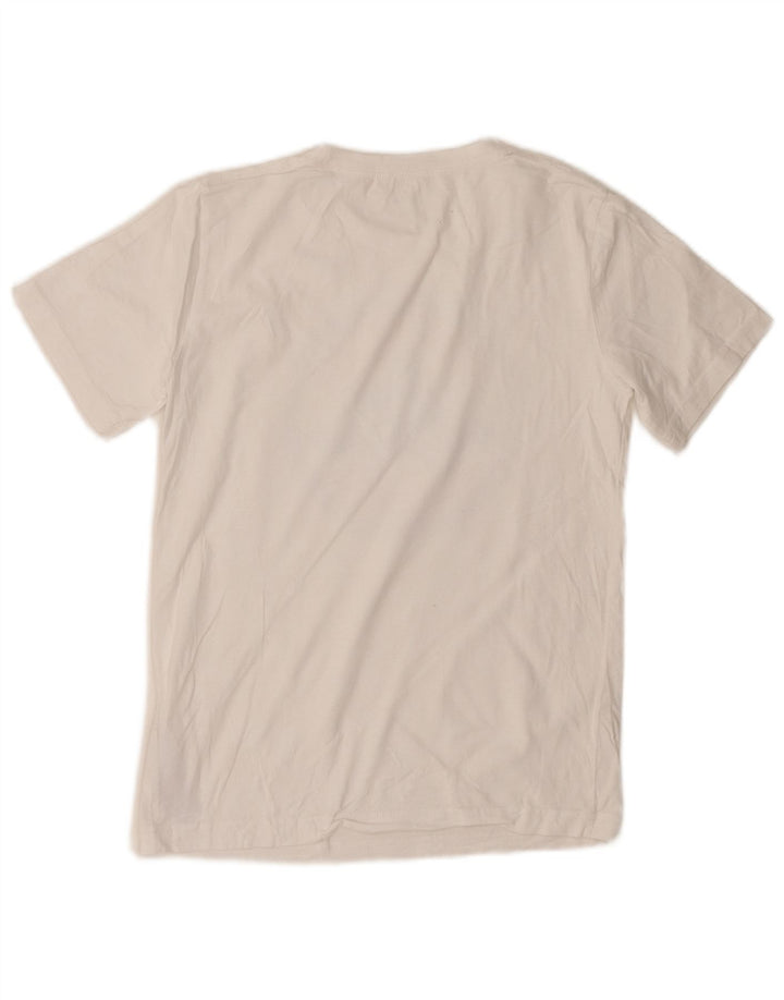 CONVERSE Boys Graphic T-Shirt Top 12-13 Years Large White Cotton