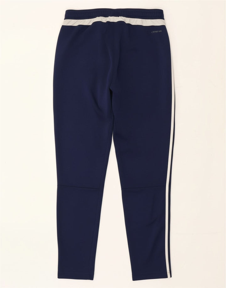 Pantaloni da tuta Adidas Climacool da uomo medi in poliestere blu navy