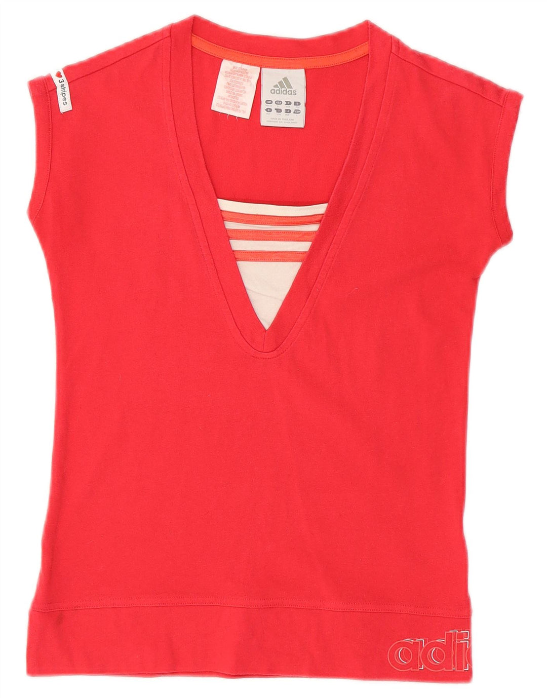 T-shirt grafica ADIDAS per ragazze 11-12 anni in cotone rosa