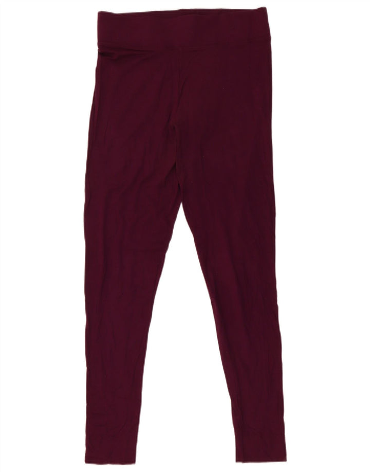 Leggings da donna Marks & Spencer UK 10 piccoli in viscosa bordeaux