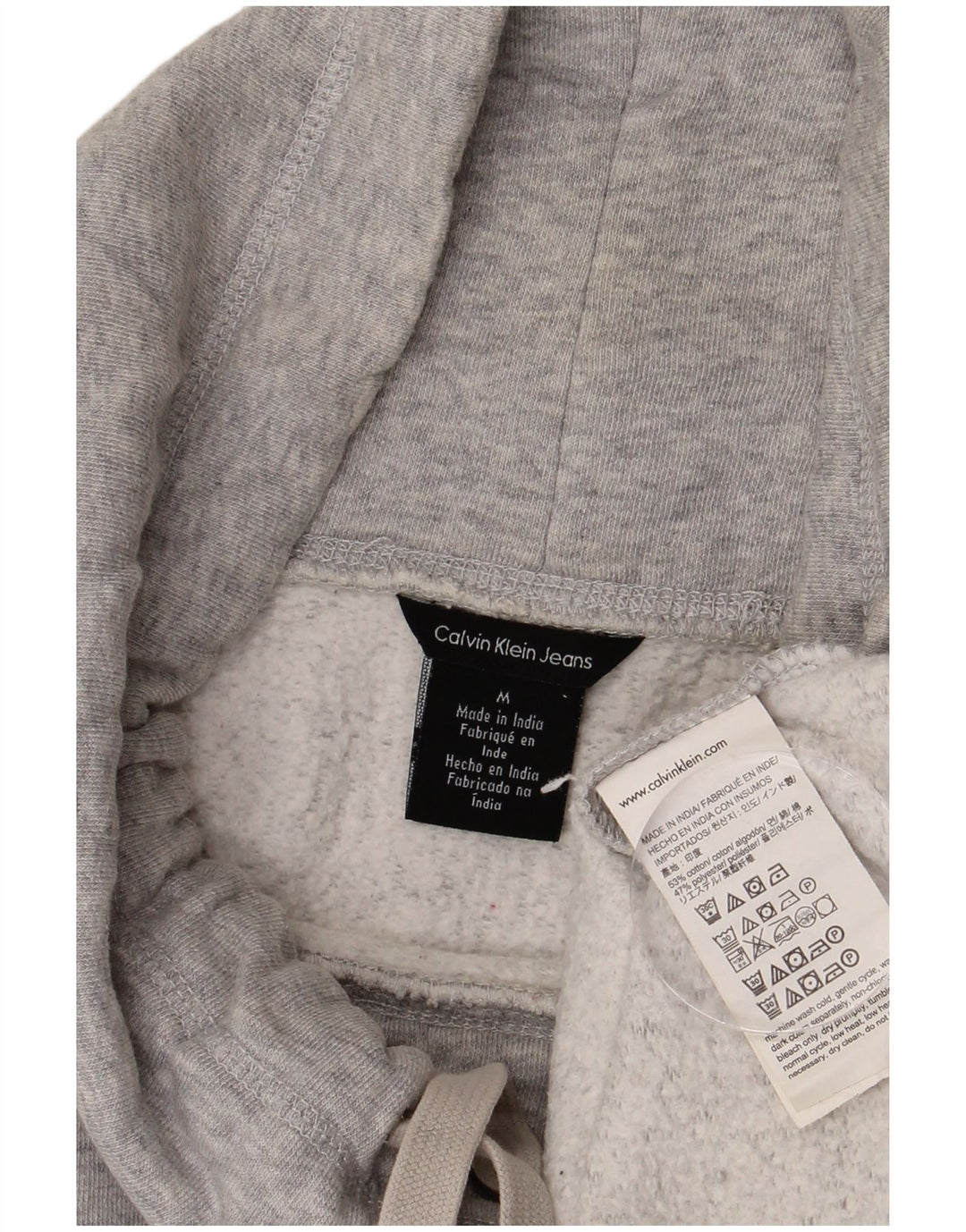 CALVIN KLEIN JEANS Felpa da donna Maglione UK 14 Grigio medio chiazzato