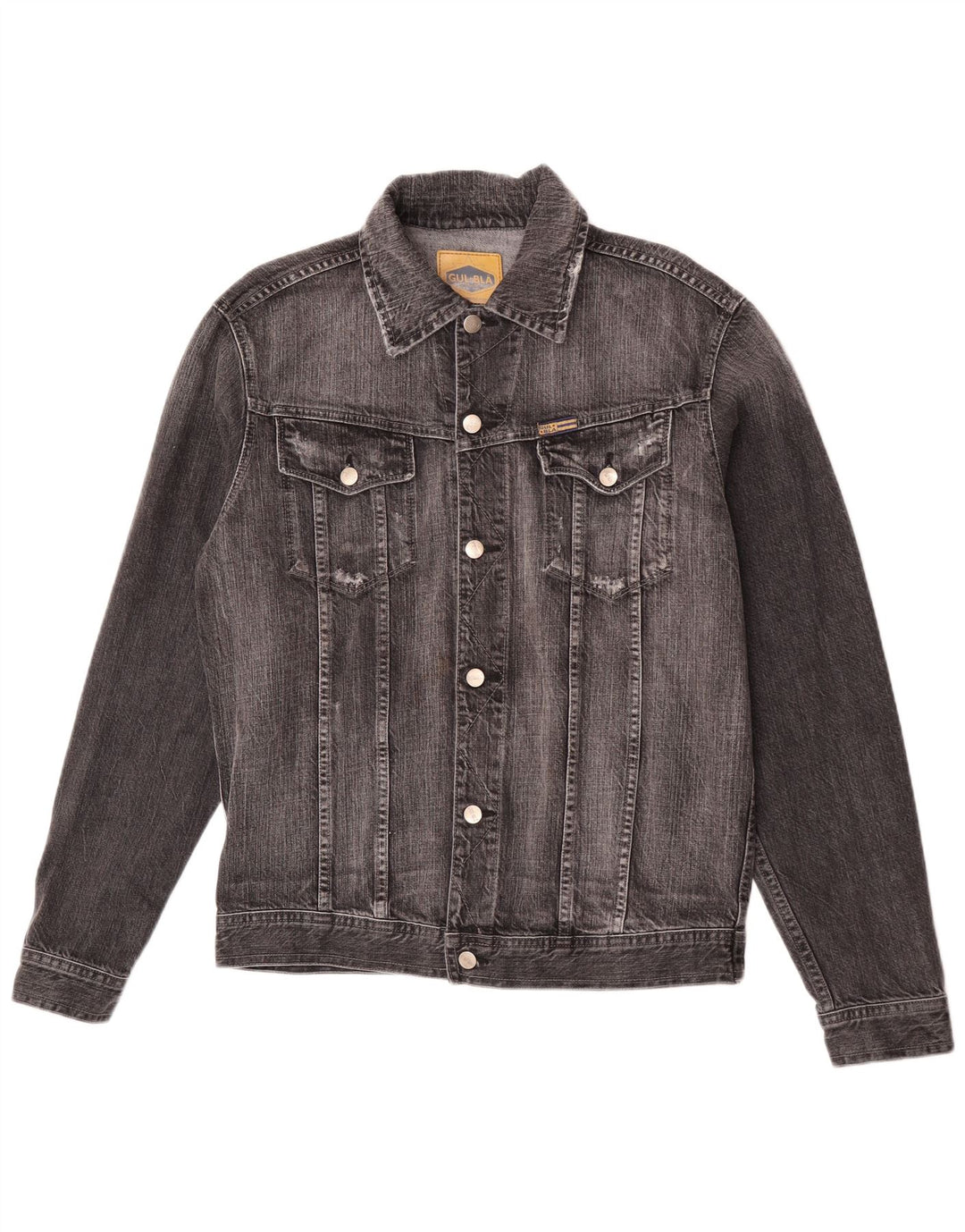 Giacca di jeans vintage da uomo UK 42 XL in cotone nero