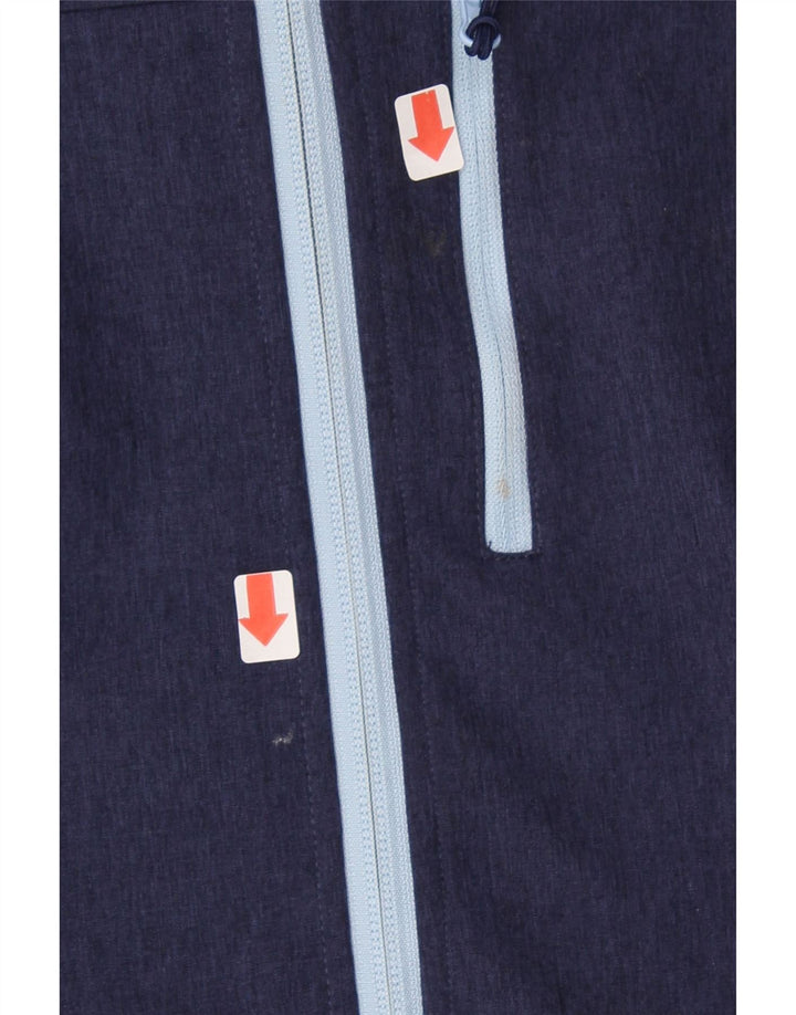 MOUNTAIN WAREHOUSE Womens Hooded Rain Jacket UK 8 Small Navy Blue Vintage Mountain Warehouse and Second-Hand Mountain Warehouse from Messina Hembry 