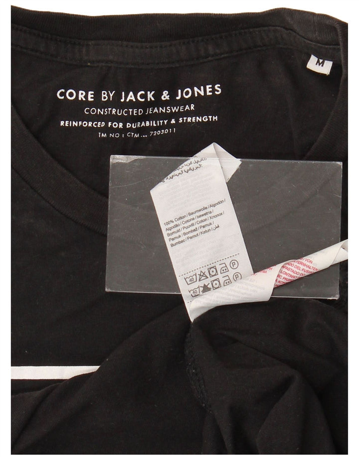 T-shirt grafica da uomo Jack & Jones Top in cotone nero medio