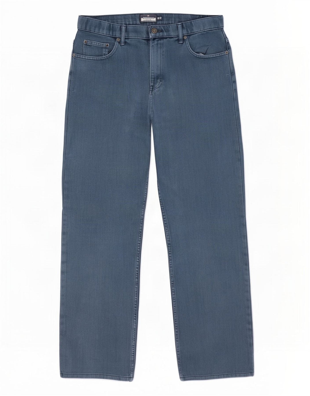Jeans dritti da uomo Marks & Spencer blu Harbour W34 L31 cotone blu scuro
