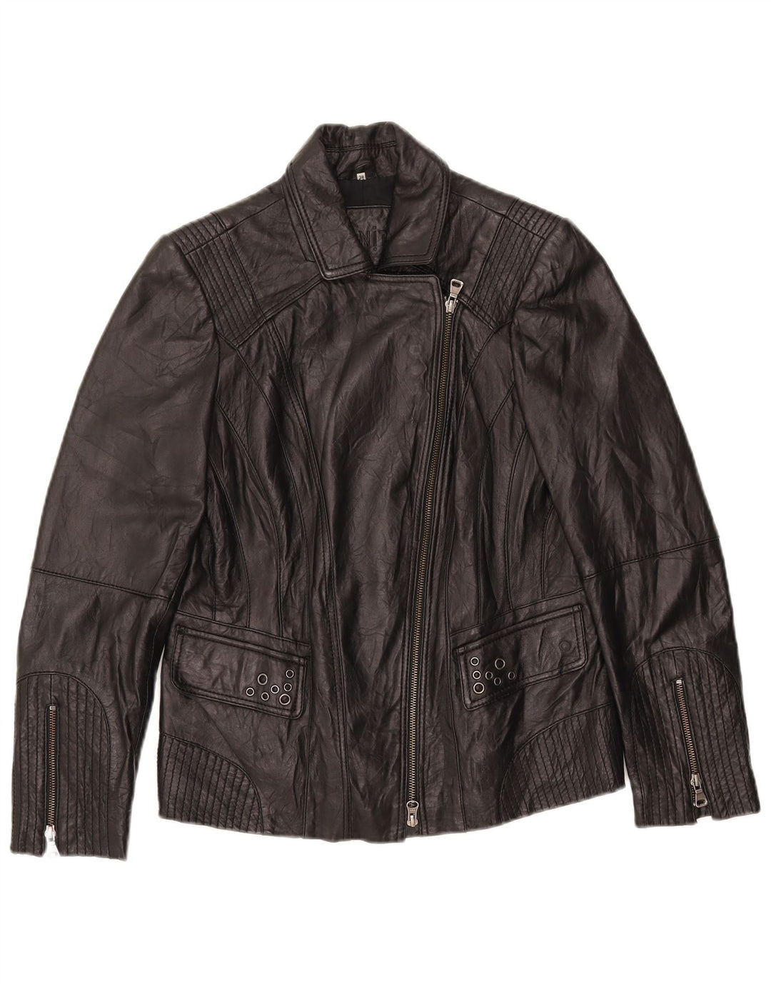 Giacca da motociclista in pelle da donna BONITA EU 38 Pelle di agnello nera media