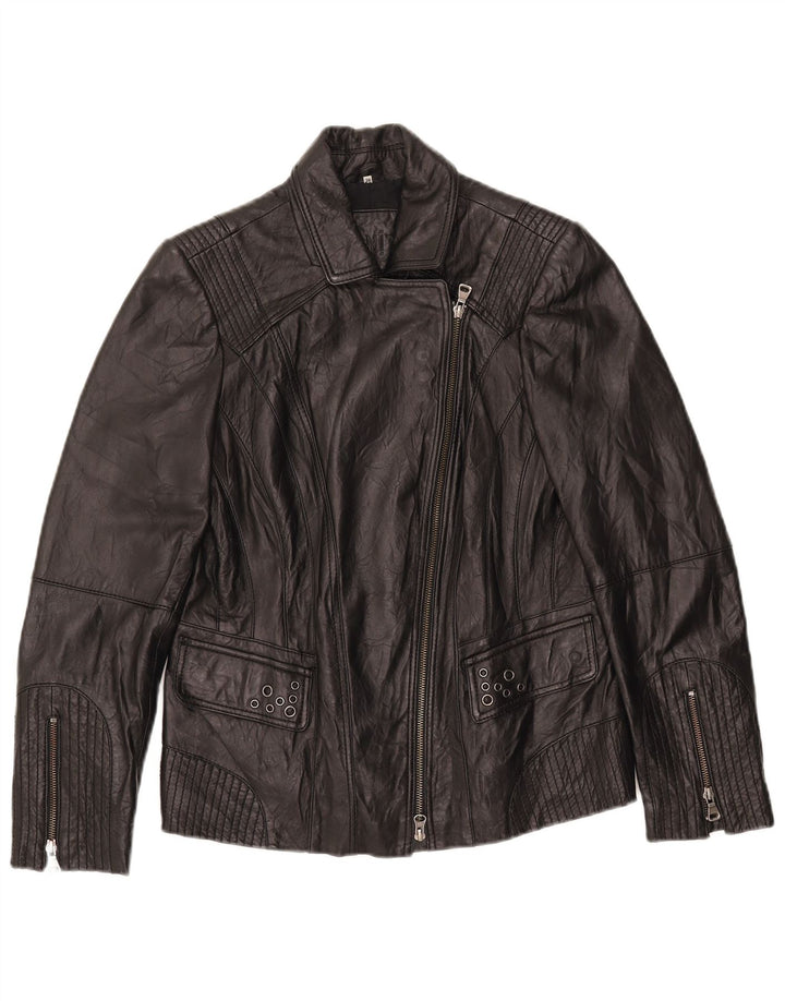 Giacca da motociclista in pelle da donna BONITA EU 38 Pelle di agnello nera media