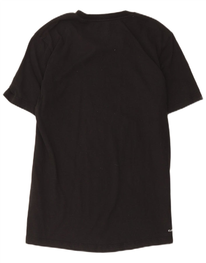 T-shirt grafica da uomo Adidas Top in cotone nero medio