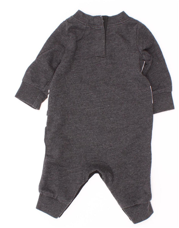 Tuta Nike da bambino con grafica a maniche lunghe 0-3 mesi in cotone grigio