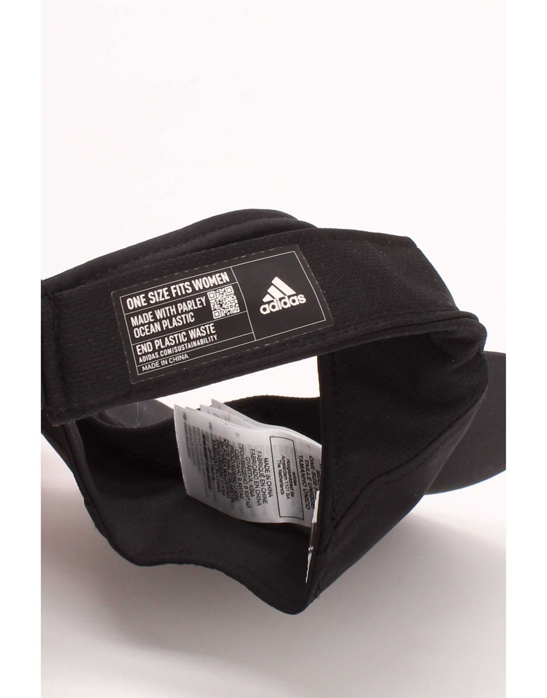 Cappellino con visiera grafica Adidas Aeroready da donna, taglia unica, in poliestere nero