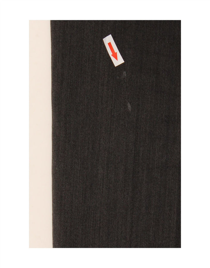 Pantaloni da abito dritti da uomo Marks & Spencer W36 L31 poliestere nero